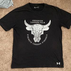 Under Armor- The Rock’s collective athletic shirt